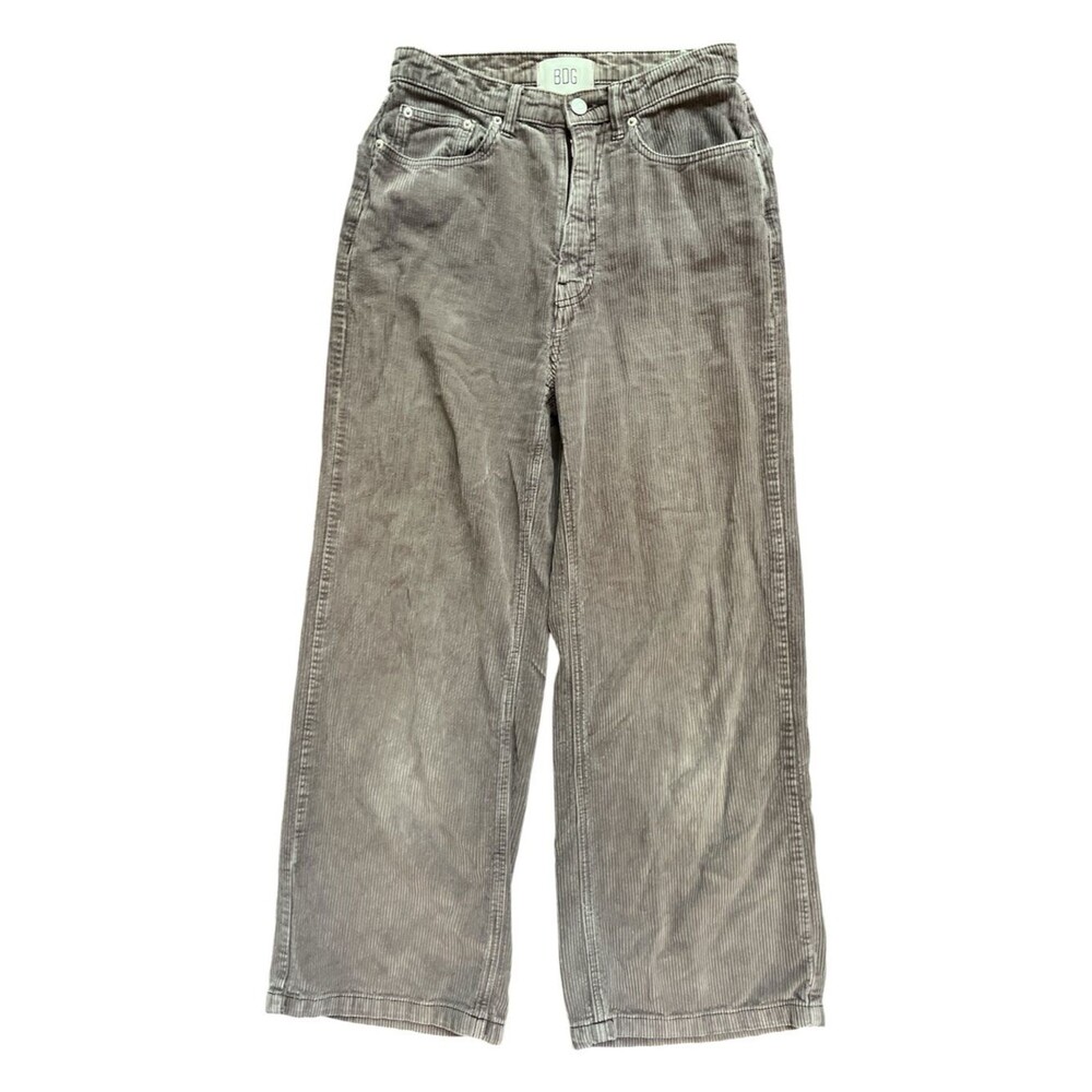 BDG High & Wide Corduroy Pants Tan Size 27 Urban Outfitter Cords